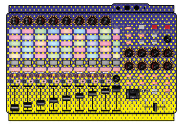 Akai Pro APC 40 MK2 Skin Gradienter Straight Lila / Gelb